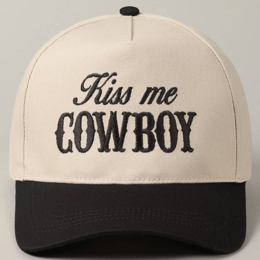 Kiss Me Cowboy 💋🤠 Two-Tone Trucker
