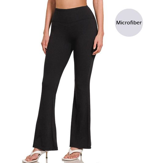 ✨ Wide Waistband Yoga Flare Pants