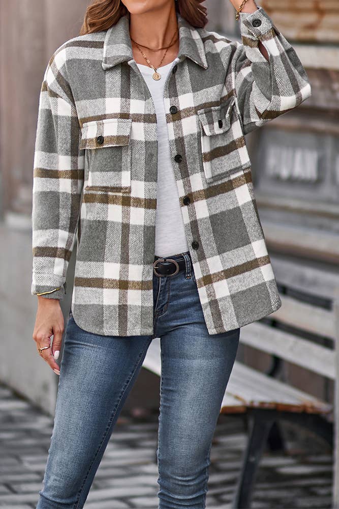 Cozy Plaid Shacket 🍂