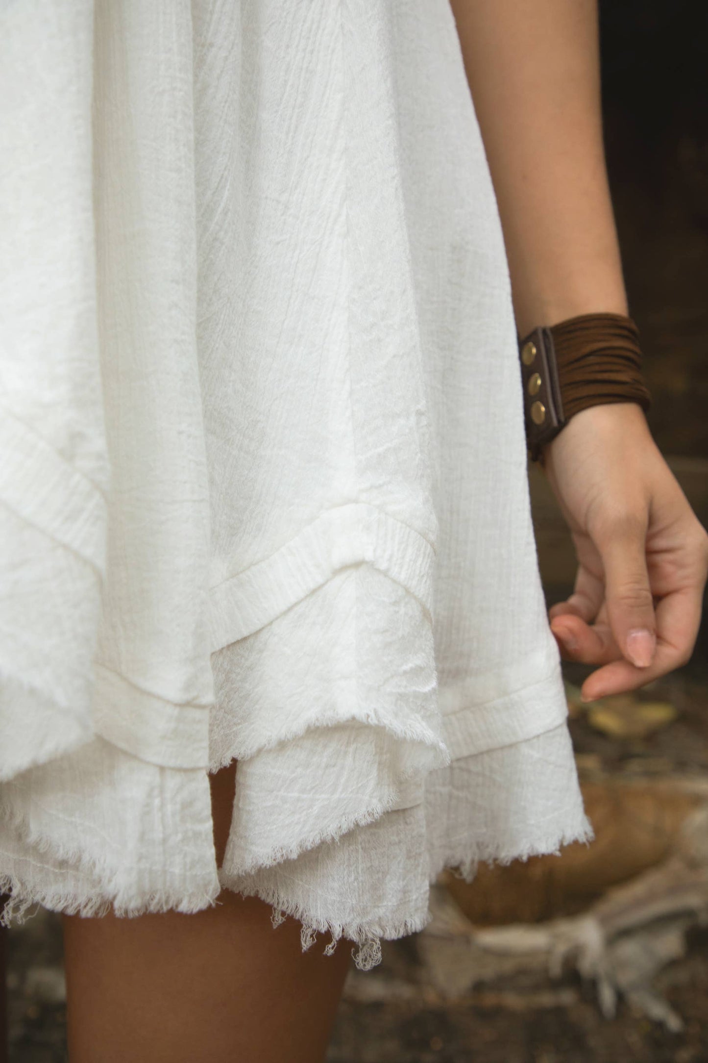 Embroidered Detail Babydoll Dress ✨