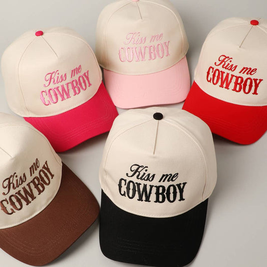 Kiss Me Cowboy 💋🤠 Two-Tone Trucker