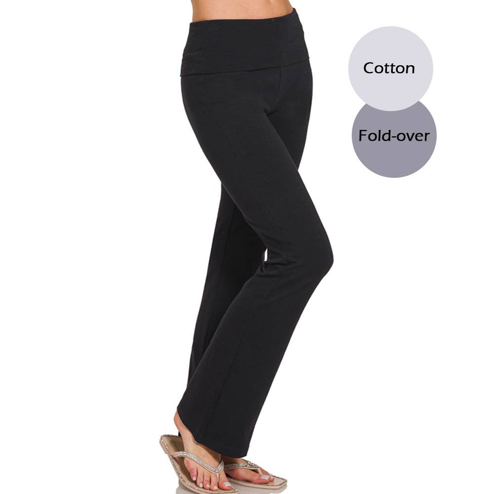 ✨ Wide Waistband Yoga Flare Pants