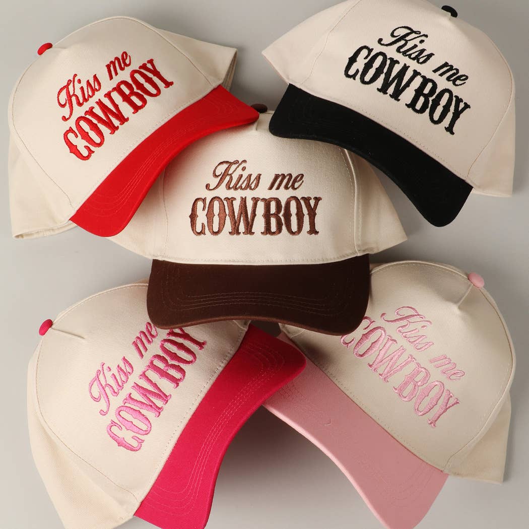 Kiss Me Cowboy 💋🤠 Two-Tone Trucker