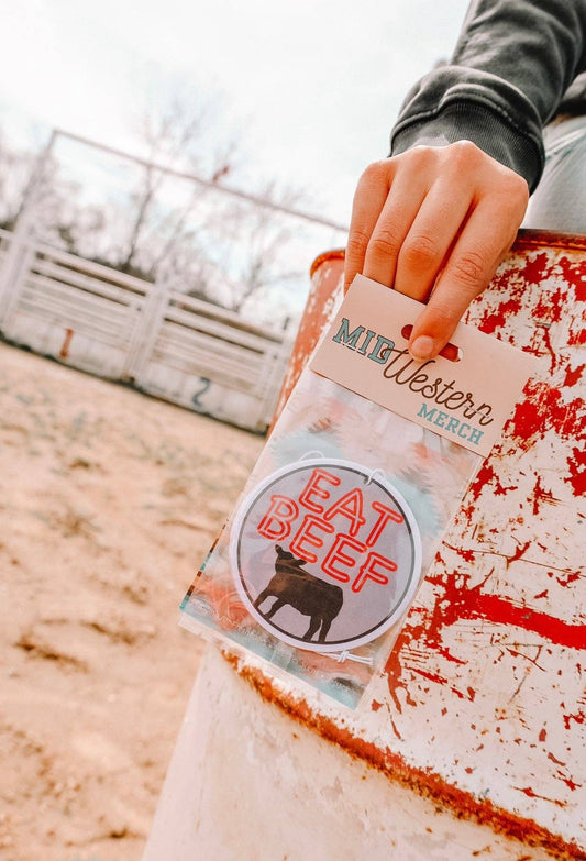 Eat Beef Cowboy Air Freshener 🌵