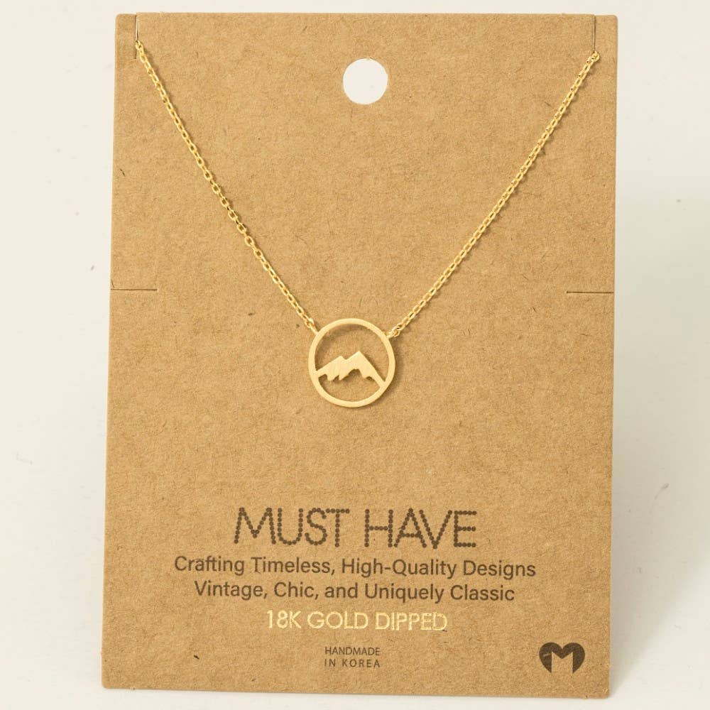 Mountain Range Charm Necklace 🤍🏔️