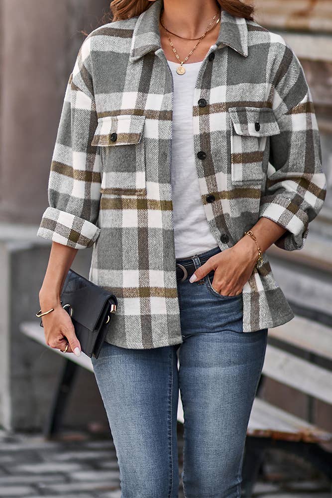 Cozy Plaid Shacket 🍂