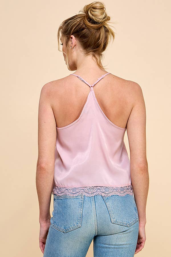 Delicate Lace Detail Cami Top ✨